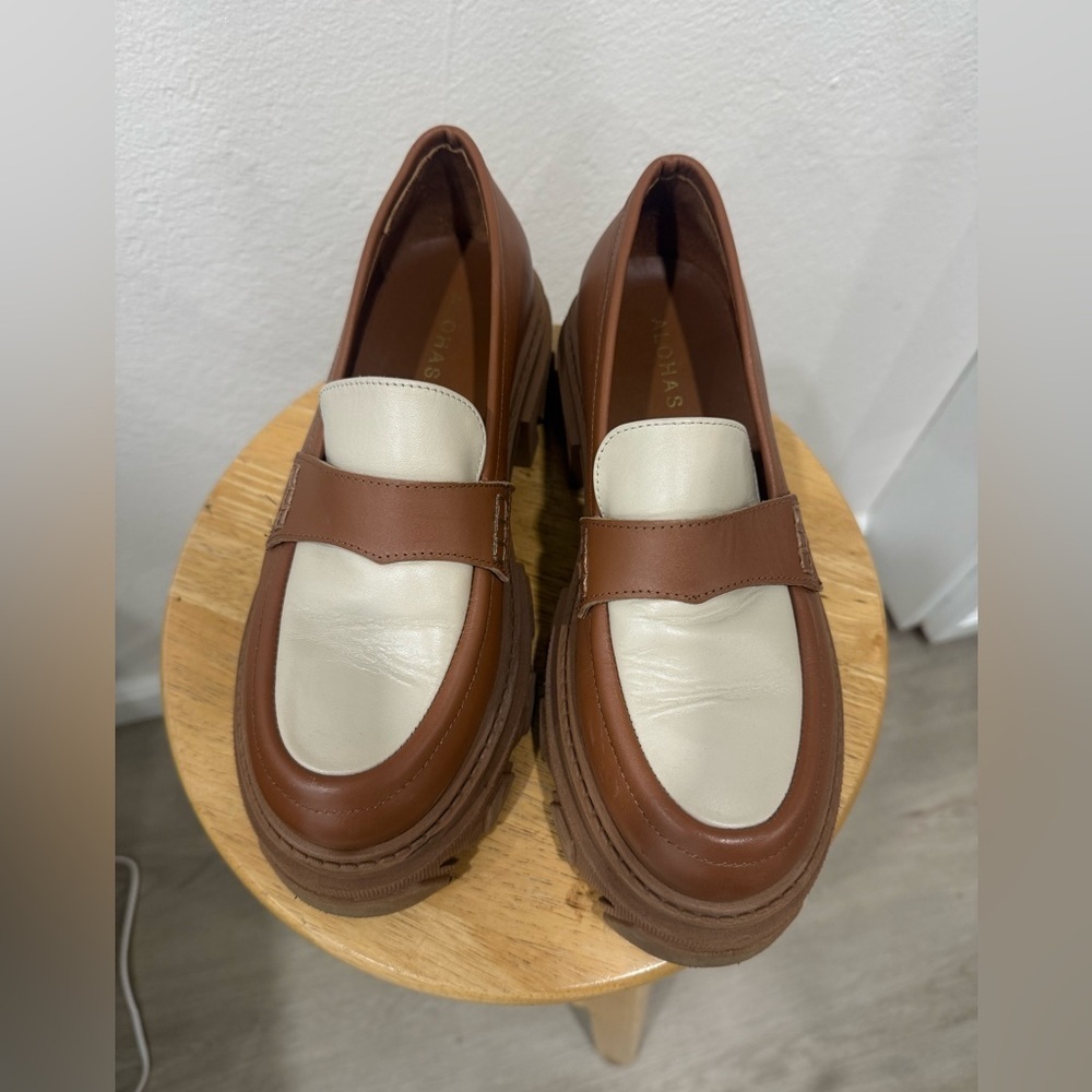 ALOHAS Trailblazer‎ Bicolor Leather Loafers size EU 39 - Picture 6 of 6